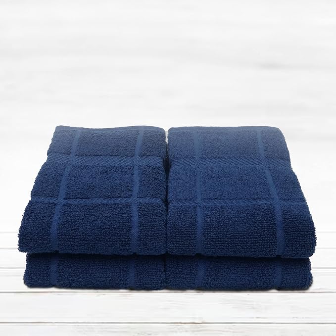 100% Cotton Terry Dish Towels for Kitchen, 4 Pack Plain, 16 x26 Inches - Image 5