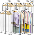 LANDNEOO 6 Pack Clear Garment Bags by MakeLifeBetterEasier