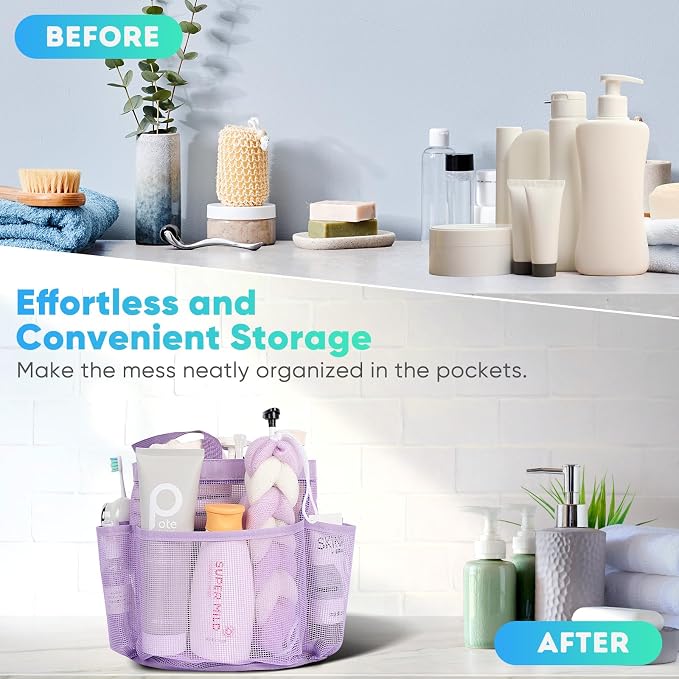 EUDELE Mesh Shower Caddy Portable - Image 8