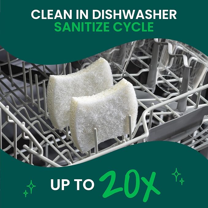 Scotch-Brite Greener Clean Non-Scratch Scrub Sponge, 12 Pack | Sponges - Image 7