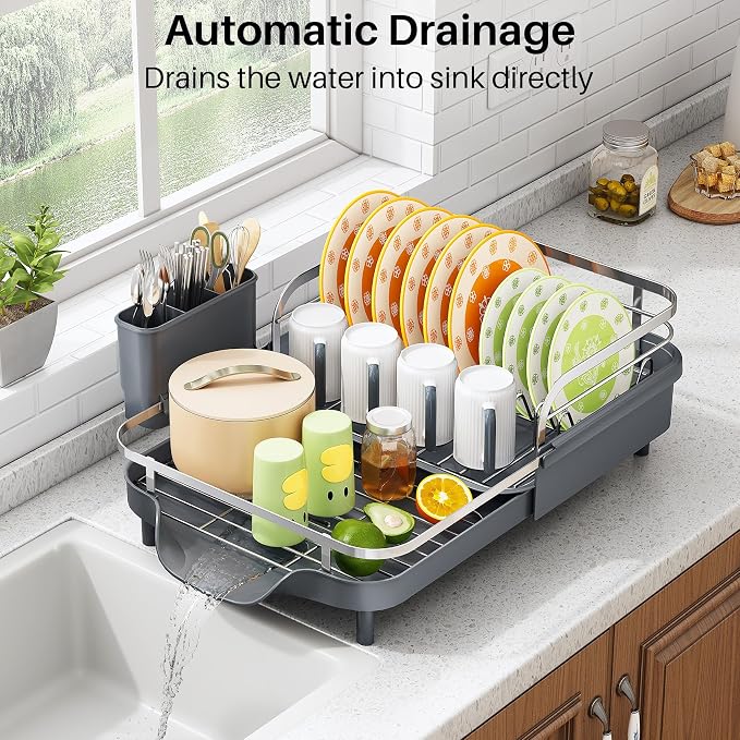 SAYZH Expandable Dish Drying Rack - Image 5