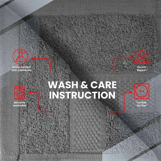 Infinitee Xclusives 100% Cotton Luxury Wash Cloths - Image 7