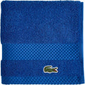 Lacoste Heritage 100% Supima Cotton Wash Cloth 13" x 13", Surf Blue | Highly by Unknown