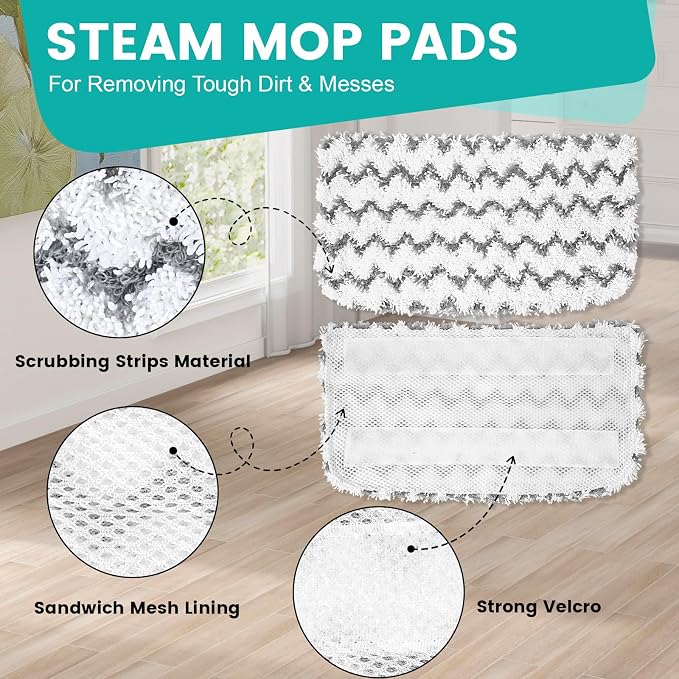 14 Pack Steam Mop Replacement Pads Compatible - Image 3