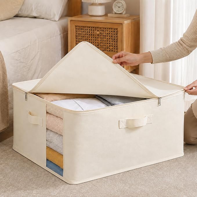 3Pack Canvas Storage Bags for Clothes & Comforters - Image 5