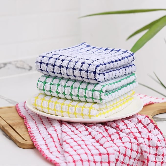 Kitinjoy Cotton 6 Pack Terry Kitchen Towels - Image 8