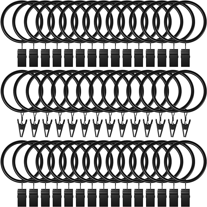 Lansian 72 Pack Curtain Rings by Lansian