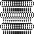 Lansian 72 Pack Curtain Rings by Lansian