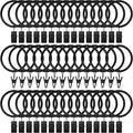 Lansian 100 Pack Curtain Rings by Lansian