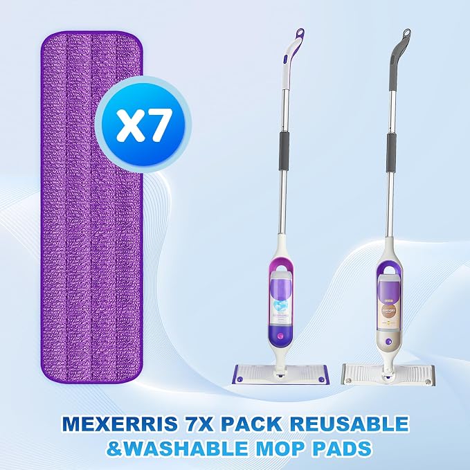 Washable Reusable Mop Pads for Swiffer PowerMop: Wet Mops Refills 7 Pack - Image 2