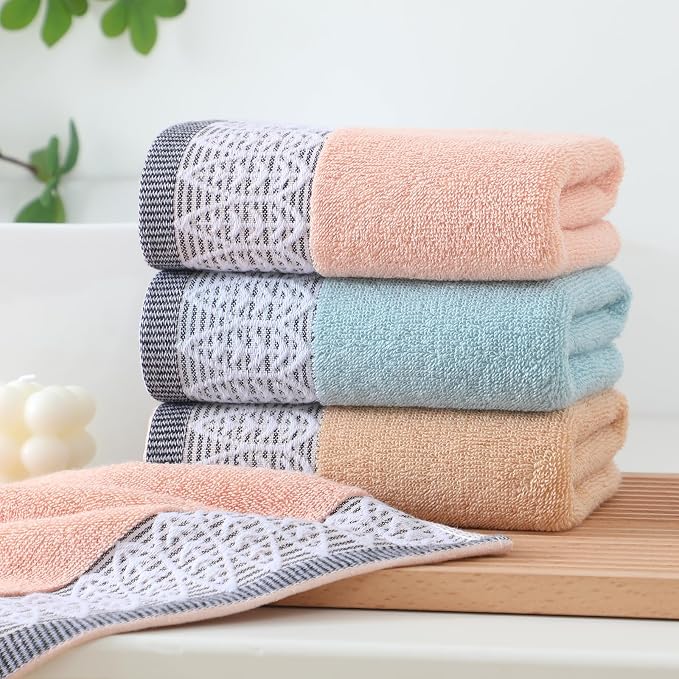 3 Pack Leaf Print Hand Towels, Decorative Cotton Soft | Highly Absorbent Towels - Image 5