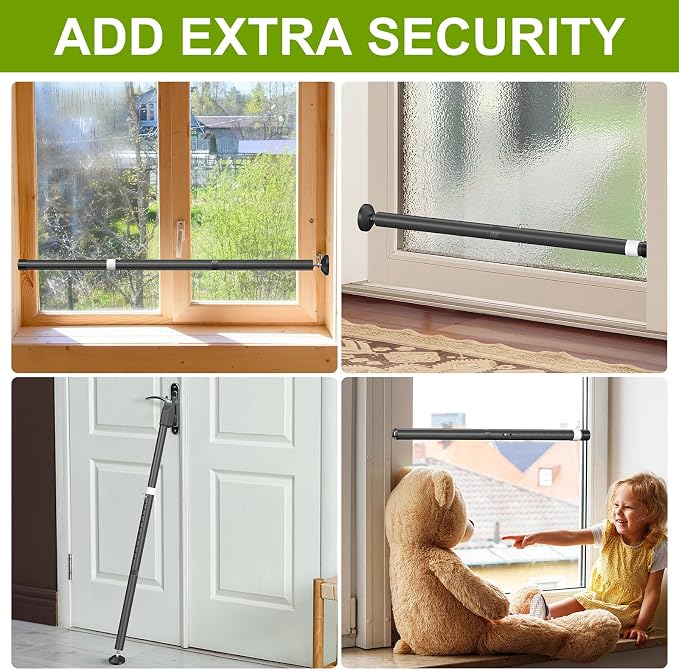 Sliding Glass Door Security Bar, Patio Door Barricade Security Bar, Apartment - Image 3