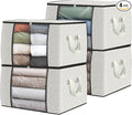 4 Pack Storage Bags for Clothes Blanket Storage Bins by Fabtotes