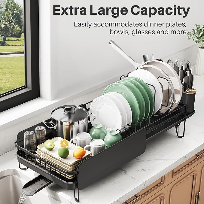 Large Expandable Dish Drying Rack - Image 2