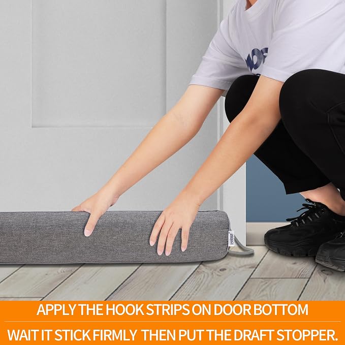 TORRAMI 36" Door Draft Stopper for Bottom of Doors, Seal Blocks Hot Air - Image 3