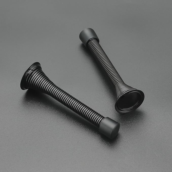Ravinte Door Stoppers, 18 Pack Black Spring Door Stops - Image 2