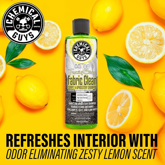 Chemical Guys CWS203 Foaming Citrus Fabric Clean Carpet & Upholstery Cleaner - Image 11
