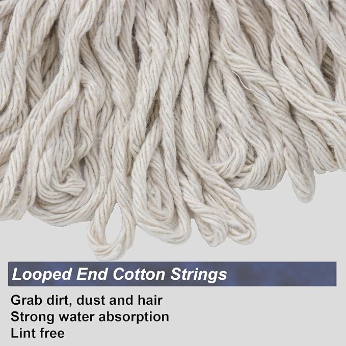 EaseYourDay Cotton String Mop Head Replacement, 3/4" Screw-On Thread - Image 4