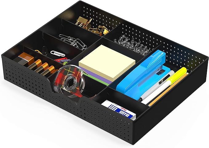 Simple Houseware Drawer Organizer Tray, 9 Adjustable Compartments, and Craft by SimpleHouseware