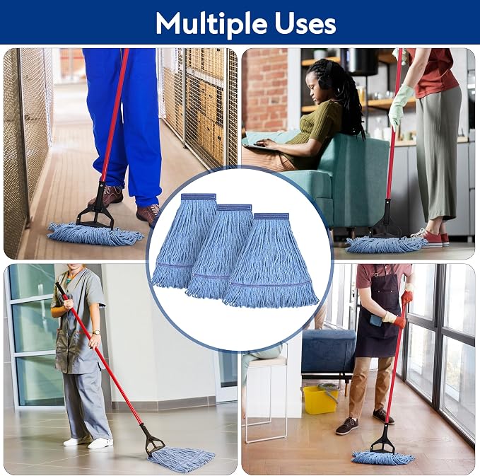 Matthew Cleaning Heavy Duty Mop Head Commercial Grade Replacement - Image 6