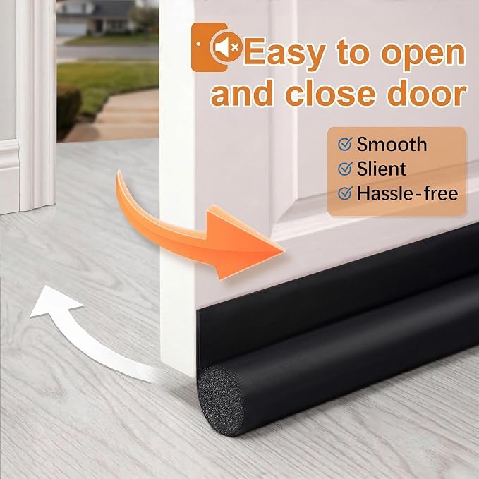 HomeProtect 32 inch Door Draft Stoppers, Adjustable Door Bottom Seals Keep Cold - Image 6