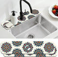 2 Pcs Kitchen Sink Splash Guard Faucet Mat Colored Mandala Faucet Mats by CONCHLERY%E6%97%97%E8%88%B0%E5%BA%97