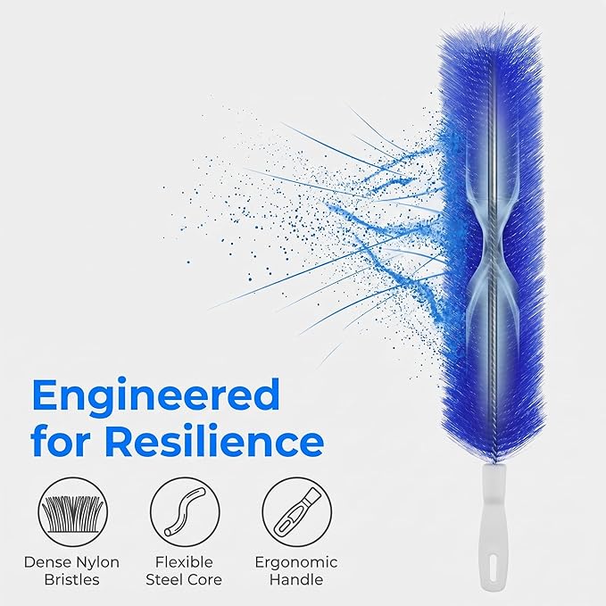 Bendable Microfiber Head, 2026 Fan Cleaner Brush Reusable Dust Remover Washable - Image 4
