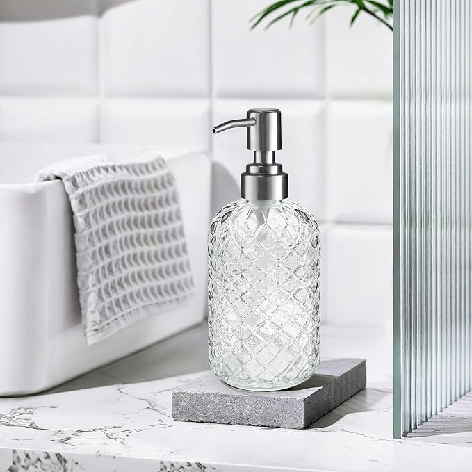 Kaishun Refillable Glass Soap Dispenser - Image 4