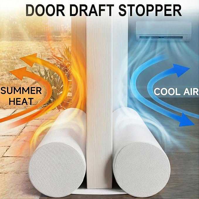 MAXTID 32" Door Draft Stopper, Air Breeze Wind Blocker, Bedroom | Must Haves - Image 2