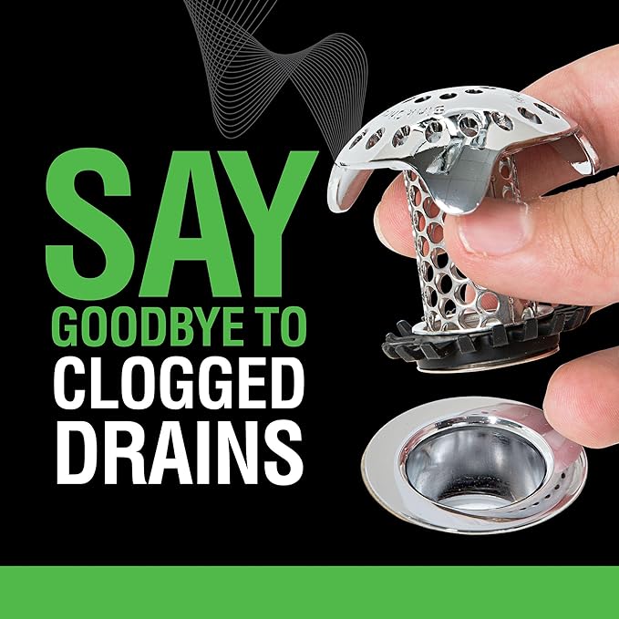 SinkShroom Ultra Revolutionary Bathroom Sink Drain Protector, Stainless Steel - Image 2
