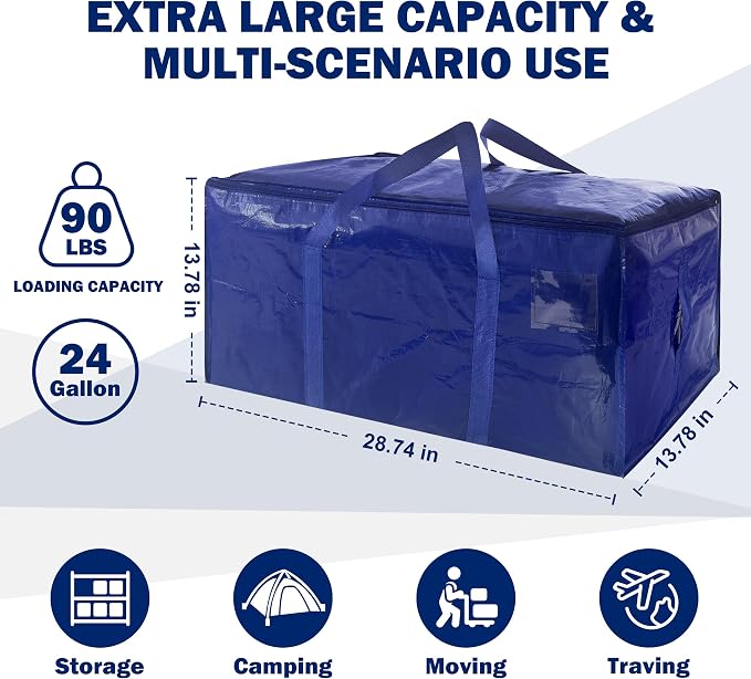4 Pack Extra Heavy Duty Large Moving Bags - Image 2