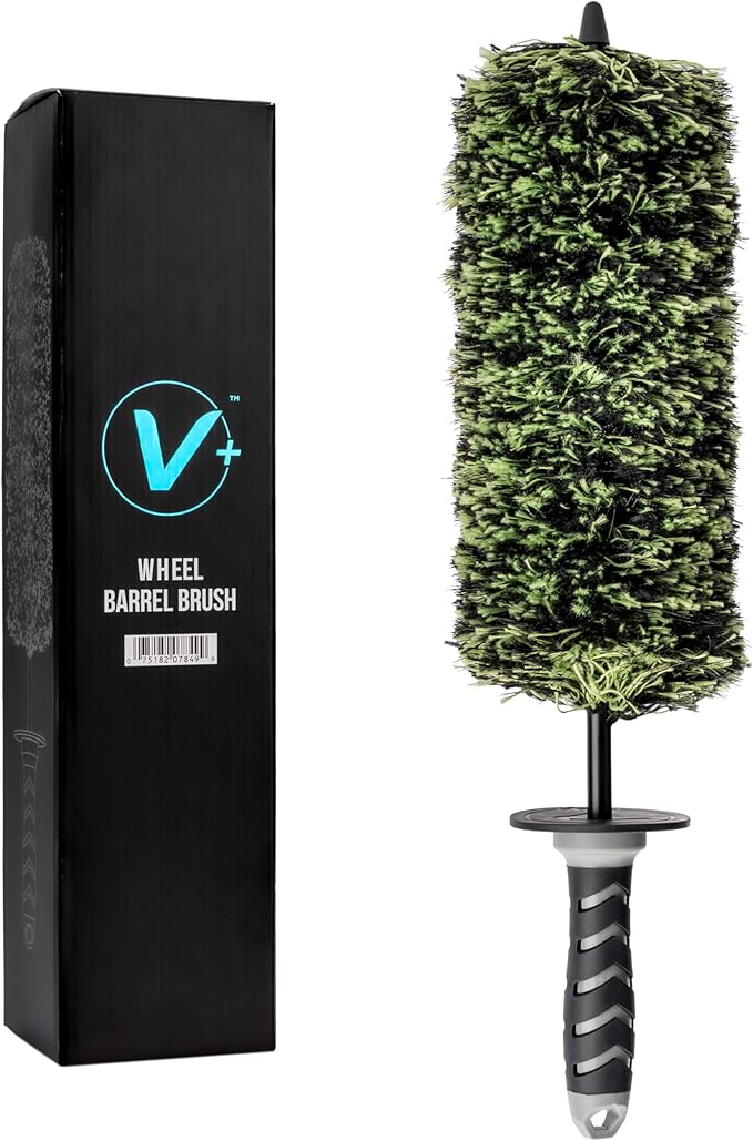VIKING V+ Wheel Barrel Brush for Deep Wheel Cleaning, 17 Inch Length | by VikingCarCare