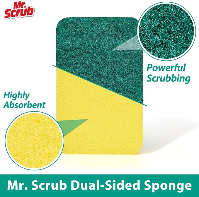 Mr. Scrub Sponges Kitchen Scrub Dish Sponge Scouring Pad, 36 Pack Cleaning - Image 4