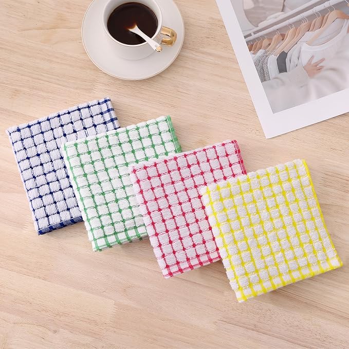 Kitinjoy Cotton 12 Pack Terry Kitchen Dish Cloths - Image 4