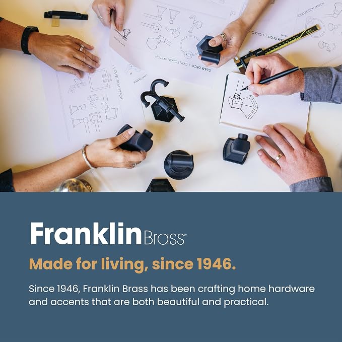 Franklin Brass Double Wall Hooks 2-Prong Coat/Hat Matte Nickel Hooks - Image 8