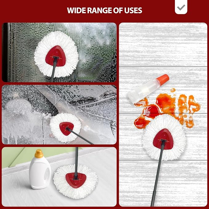 Spin Mop Replacement Heads, 4 Pack Compatible - Image 7