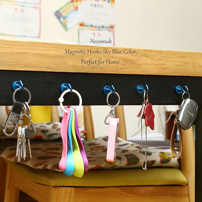 Neosmuk Magnetic Hooks, 30lb Heavy Duty, 10 Pack - Image 5