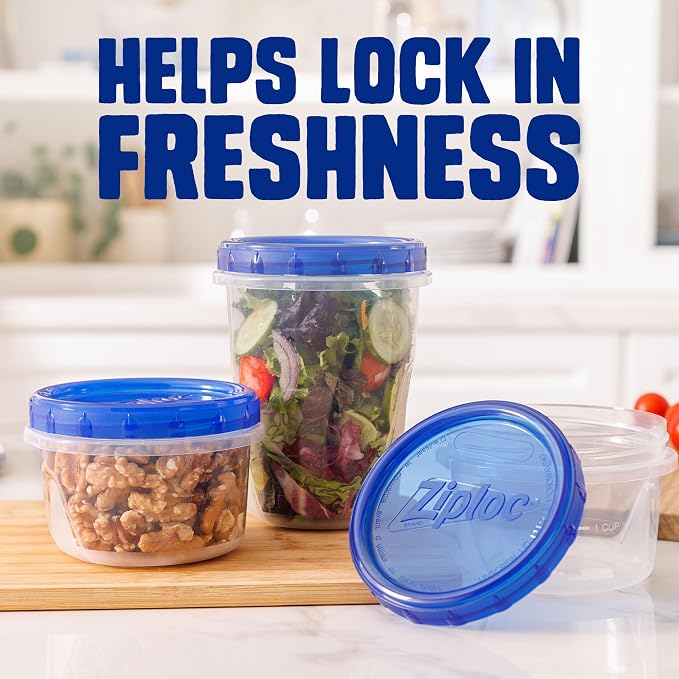 Ziploc Twist n Loc Food Storage Containers, Leak Resistant Design, Small and - Image 5