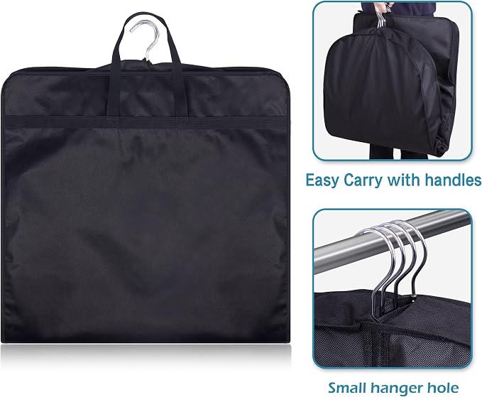 KIMBORA 54" Garment Bag for Travel, Gusseted Suit Bags for Men - Image 5
