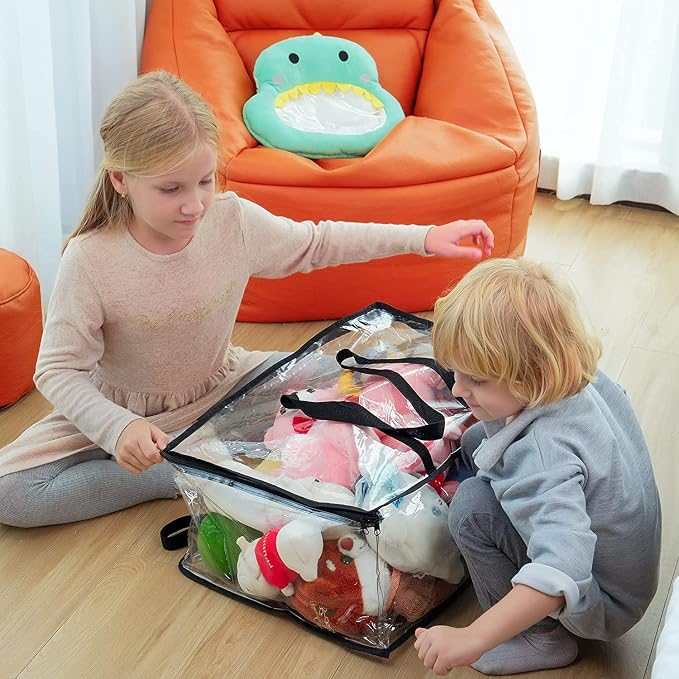 5 Pack Clear Clothes Storage Bags - Image 8