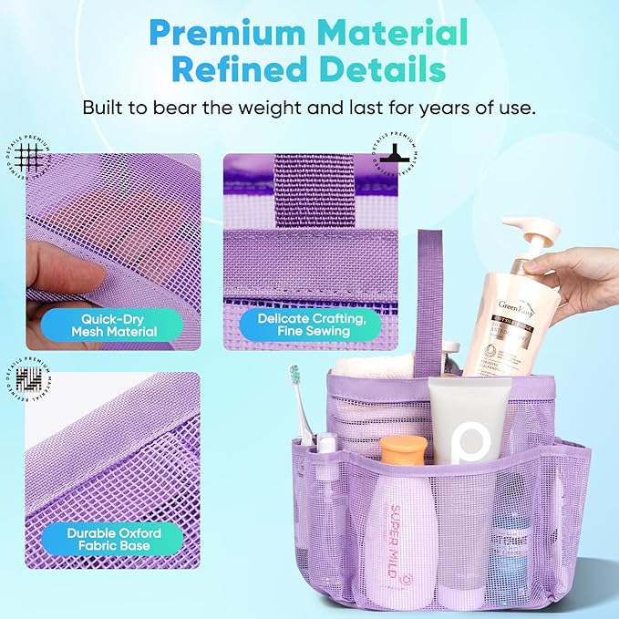 EUDELE Mesh Shower Caddy Portable - Image 5