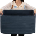 OIAHOMY 75L Large Blanket Basket Woven Storage Basket by MasterofSpaceOptimization