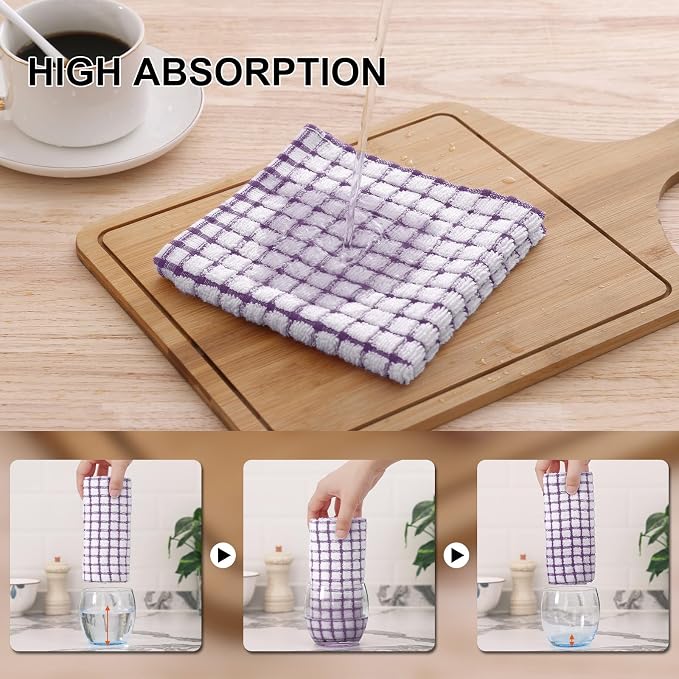 Kitinjoy Cotton 6 Pack Terry Kitchen Towels - Image 4