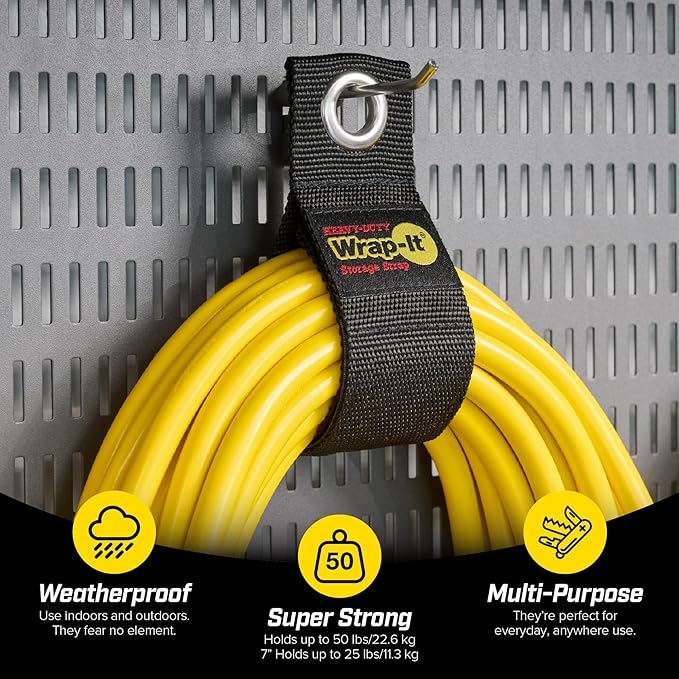 Heavy-Duty Wrap-It Storage Straps, Cable Straps - Image 2
