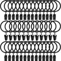 40 Pack Metal Curtain Rings by AMZSEVEN