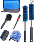 oesee Professional 4 Pack Long Handle Wheel Brush Kit by OeSee
