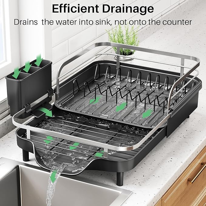 SNTD Expandable Dish Drying Rack - Image 4