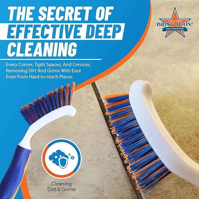 Bring It On Grout Cleaning Brush 2-Pack – Crevice Cleaning Brush - Image 6