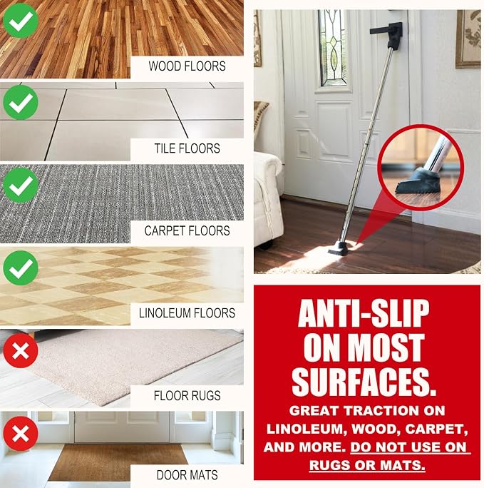 SECURITYMAN 3-in-1 Door Security Bar, Security Door Stoppers & Door Barricade – - Image 6