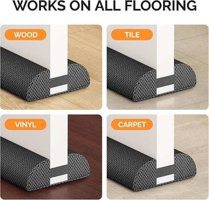 fowong Door Draft Stopper 30", Adjustable Draft Guard - Image 5